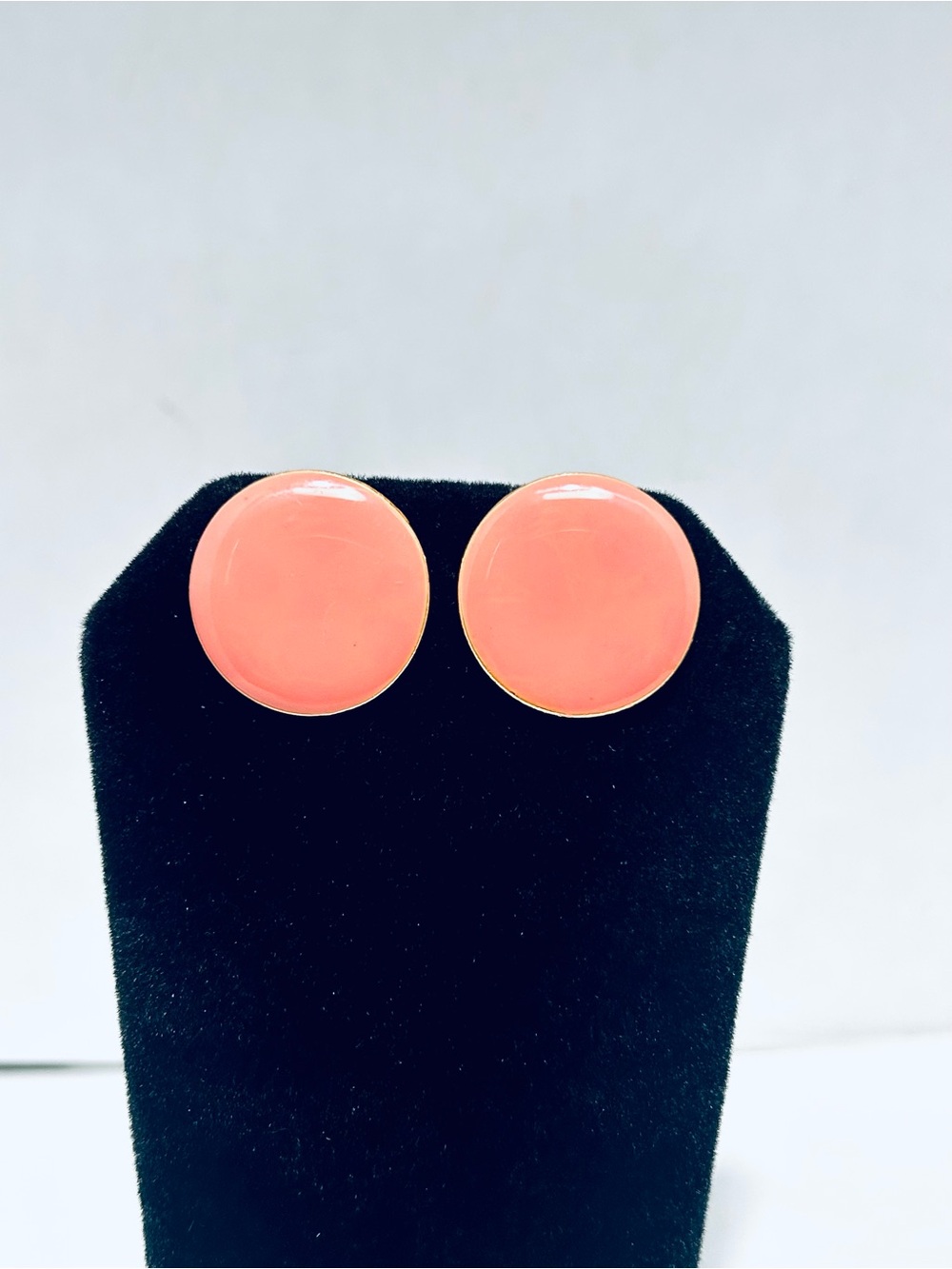 1960s ART Arthur Pepper Pink Enamel Clip-On Earrings